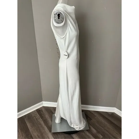 Staud Shannon Open-Back Maxi Dress Size M $450